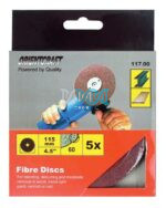 Sanding Disc 115mm Grit 60 5 Piece