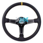 Steering Wheel Pvc 350mm Black/Yellow