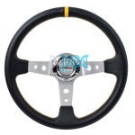 Steering Wheel Pvc 350mm Black/Yellow