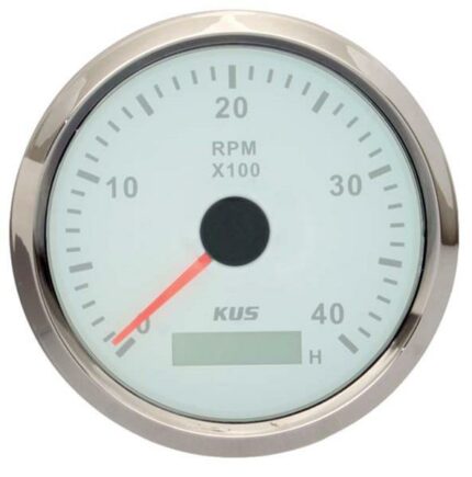 Tacho Meter 4000Rpm 85mm White
