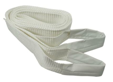 Tow Strap White Nylon -Max Pulling Forge 6 ton - 75MMX3MMX5M