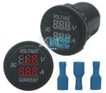 Voltage And Amp Guage Red Words