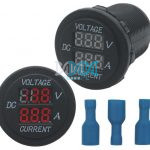 Voltage And Amp Guage Red Words