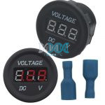 Voltage Gauge 6-28V Red Words
