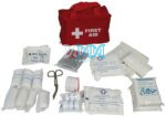 First Aid Kit 38 Piece Red Zip Bag