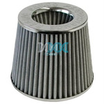 Air Filter 63mm Neck Silver