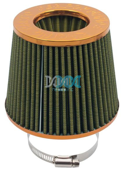 Standard Open Top Cone Air Filter Gold