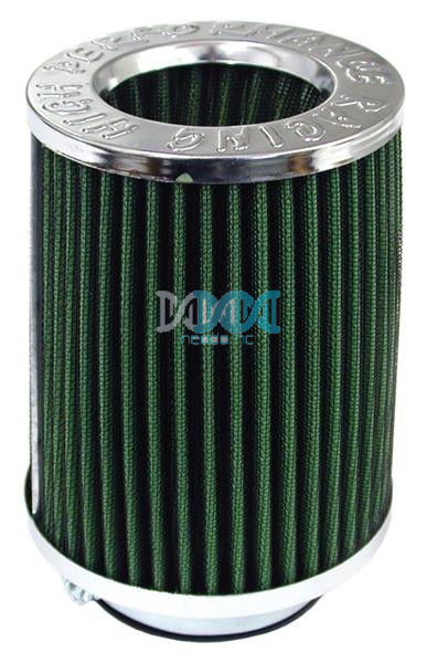 Air Filter Long Chrome/Green