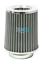Air Filter Long Chrome/Silver