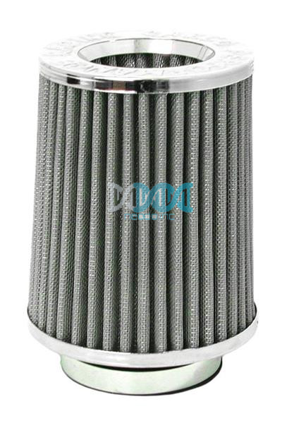 Air Filter Long Chrome/Silver