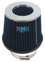 Air Filter With Rubber Base 76mm Blue