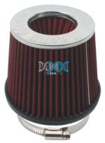 Air Filter With Rubber Base 76mm Red