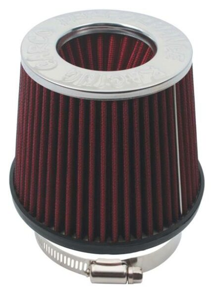 Air Filter With Rubber Base 76mm Red