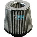 Air Filter With Rubber Base 76mm Silver