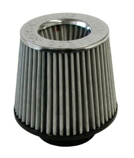 Air Filter With Rubber Base 76mm Silver