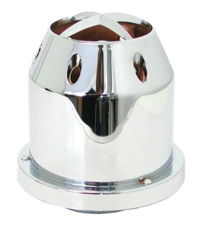 Air Filter With Shield Solid Chrome