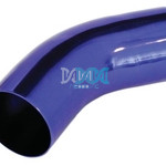 Induction Pipe 45 Degree - 76mm Blue