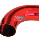Induction Pipe 90 Degree - 76mm Red