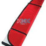 1 Piece 1.3Mx60cm Red/Silver Car Shades For Front Glass