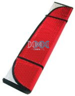 1 Piece 1.3Mx60cm Red/Silver Car Shades For Front Glass