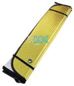 1 Piece 1Mx60cm Yellow/Silver Car Shades For Front Glass