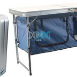 DISCONTINUED - Camping Aluminium Folding Table With Cupboard