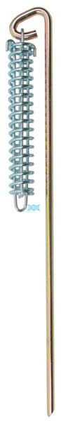 Tent Peg Spring Hook Type 8mm X 460mm - Zinc Coater With Spring Weight 245.5g