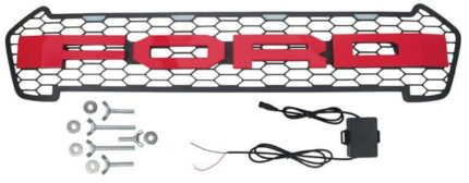 DISCONTINUED - Grille With Red Letters With Led Ford Ranger 2015