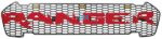 Grille With Red Letters With Led Ford Ranger 2015