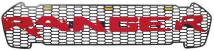 Grille With Red Letters With Led Ford Ranger 2015