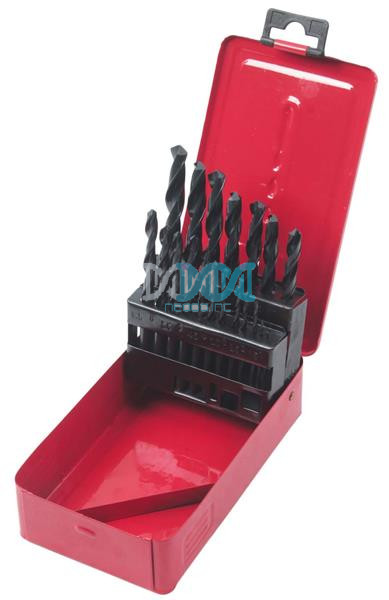 Drill Bit Set Metal Box 19 Piece