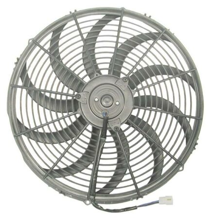 16 Inch (406mm) Universal 12V Radiator Fan 2Pins 2400Cfm With Mounting Kit 180W