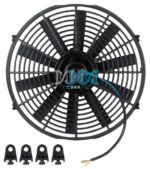 14 Inch(355mm) Universal 12V Radiator Fan 2Pins No Plug 80 to 90W