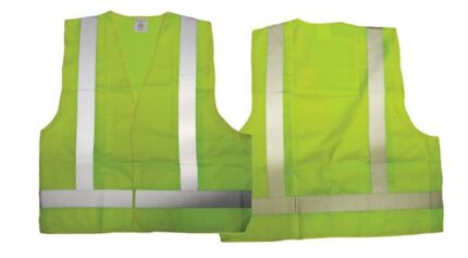 Safety Vest Yellow(Xl)Fluorescent Fabric