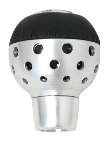 Gear Knob Black/Sil Round
