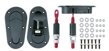 Hood Pin Set Black/ Aluminium Pins Set