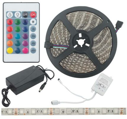Led Strip 5M 12V 5050Smd Color With Remote