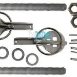 Bonnet Pin Kit Silver