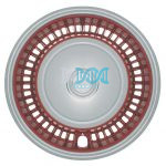DISCONTINUED - Wheel Cover 14 Chrome/Red With Badges