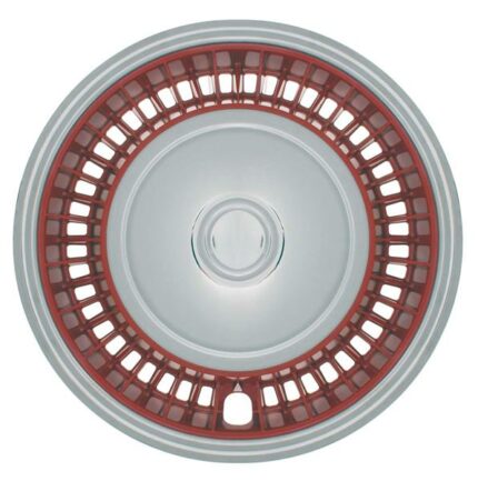 DISCONTINUED - Wheel Cover 14 Chrome/Red With Badges