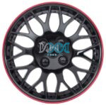 DISCONTINUED - 13 Inch Wheel Cover Ice Black/Red Rim