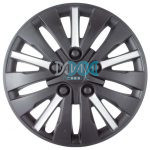 DISCONTINUED - 15 Inch Wheel Cover Matt Black/Silver