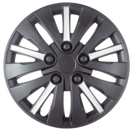 14 Inch Wheel Cover Matt Black/Silver