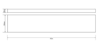 Racing Strip White 20cmx4.5M