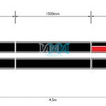 Racing Strips Black 20cmx4.5M