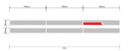 Racing Strips Silver 20cmx4.5M