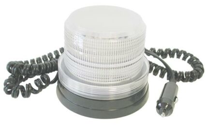 Led Strobe Lamp Clear Magn.With Plug 12-80V