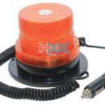 Amber LED Strobe Lamp With 40 Leds Cigarette Lighter Plug & Magnetic Base 12-36V