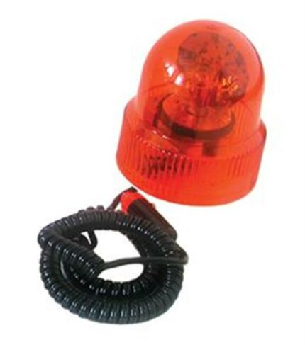 12V Amber Revolving Light Magnetic Base