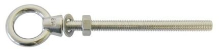 Eye Bolt Long With 2 Washers & Nut 316 Stainless Steel